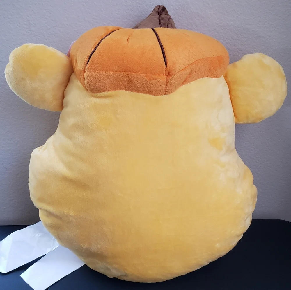 Disney Winnie The Pooh Pumpkin Hat Soft Decorative Plush Pillow NWT